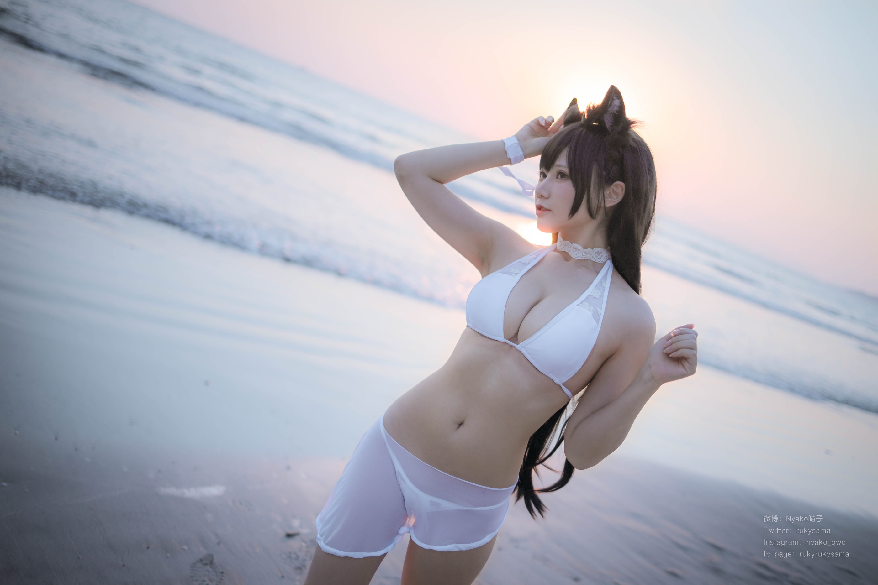 图片[1]-Nyako喵子 – NO.016 爱宕泳装 [25P]-XikXak